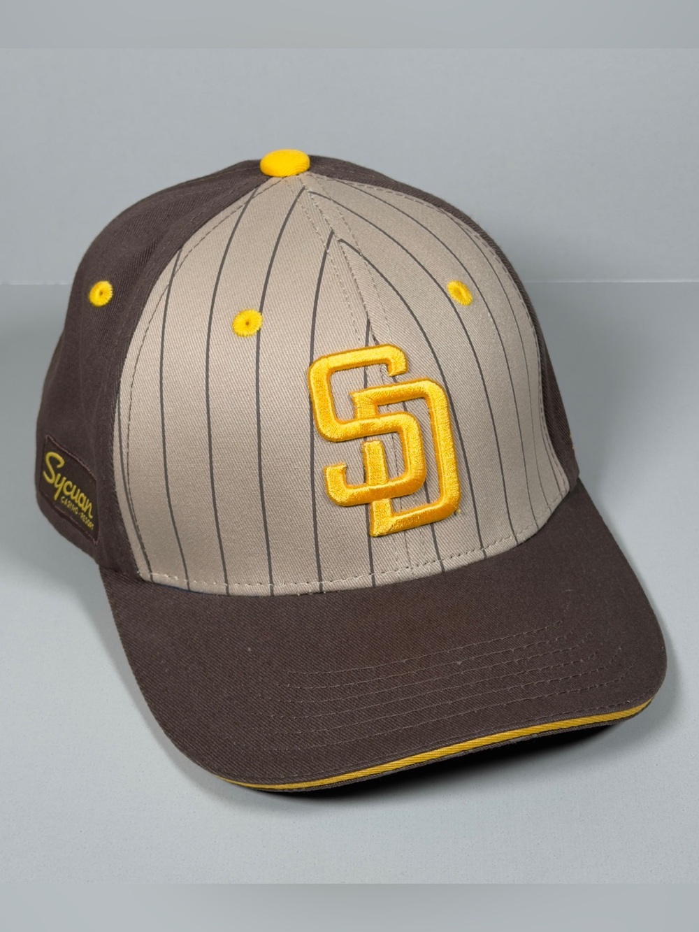 San Diego Padres Hat Sycuan Casino Resort Melonwear Snapback Cap Brown Gold